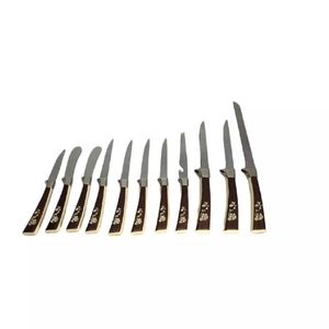 Vintage Regent Sheffield 11 Piece Treasure Chest Stainless Knife & Cutlery Set